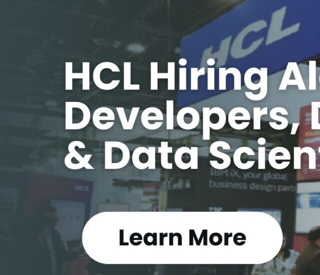 HCL Hiring Alert